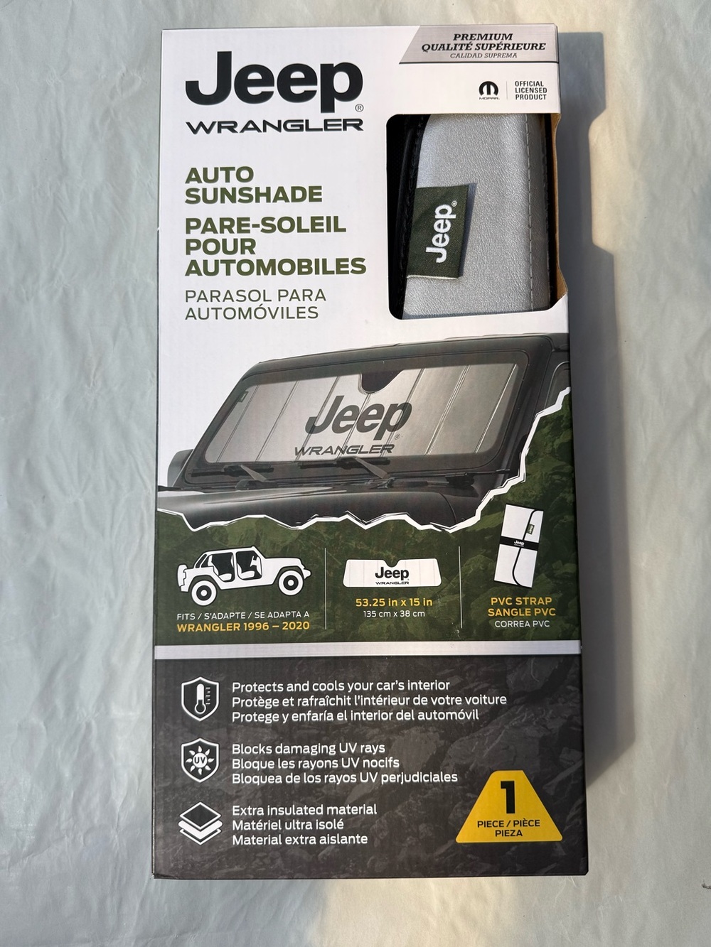 Jeep Wrangler Sunshade - 1996-2020
